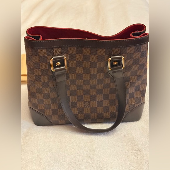 Authentic-Louis Vuitton Hampstead PM Damier Ebene Tote – Excellent Condition - Picture 4 of 15